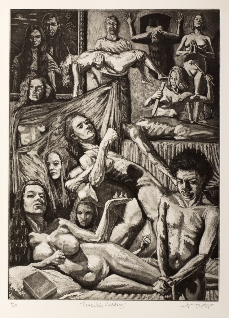 Dracula's Wedding etching